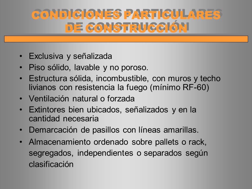 CONDICIONES PARTICULARES DE CONSTRUCCIÓN