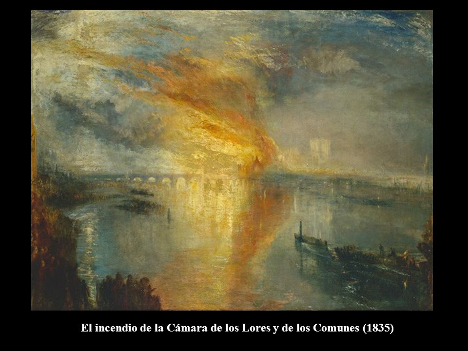 El incendio de la Cámara de los Lores y de los Comunes (1835)