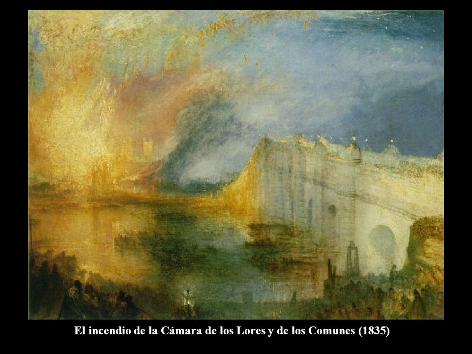 El incendio de la Cámara de los Lores y de los Comunes (1835)