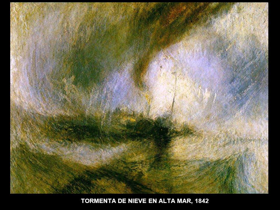 TORMENTA DE NIEVE EN ALTA MAR, 1842