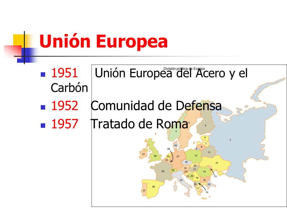 Unión Europea 1951 Unión Europea del Acero y el Carbón