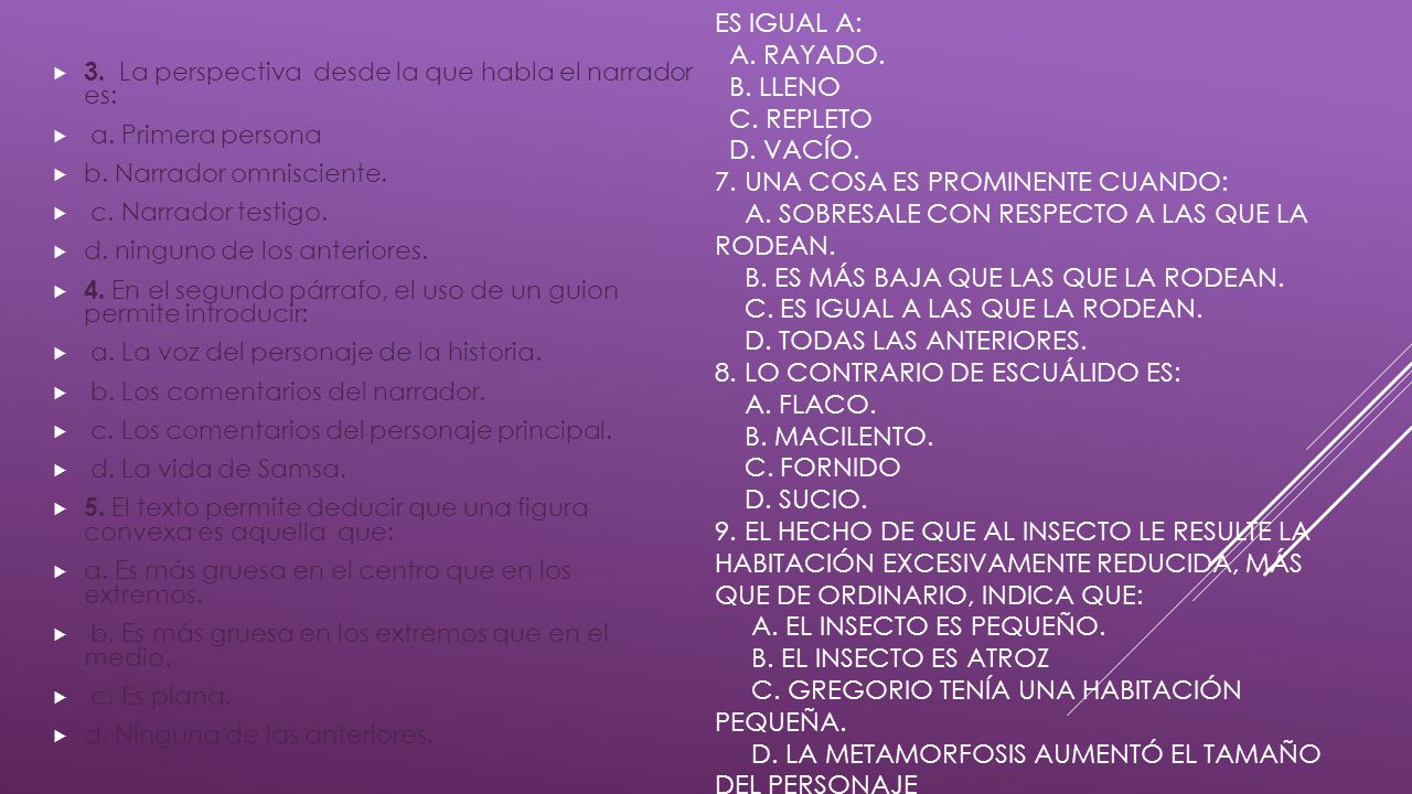 6. En el primer párrafo la palabra surcado es igual a: a. Rayado. b