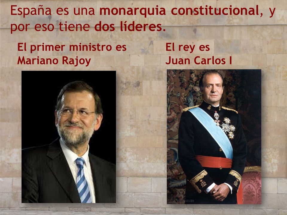 España es una monarquia constitucional, y por eso tiene dos líderes.
