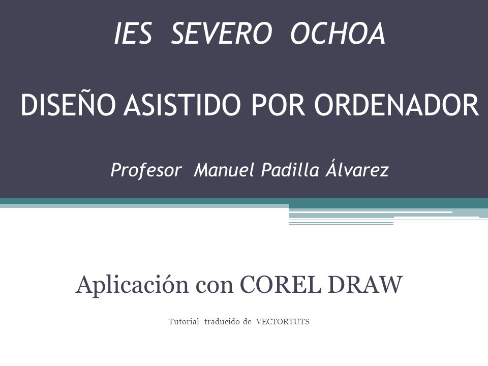 Aplicación con COREL DRAW Tutorial traducido de VECTORTUTS