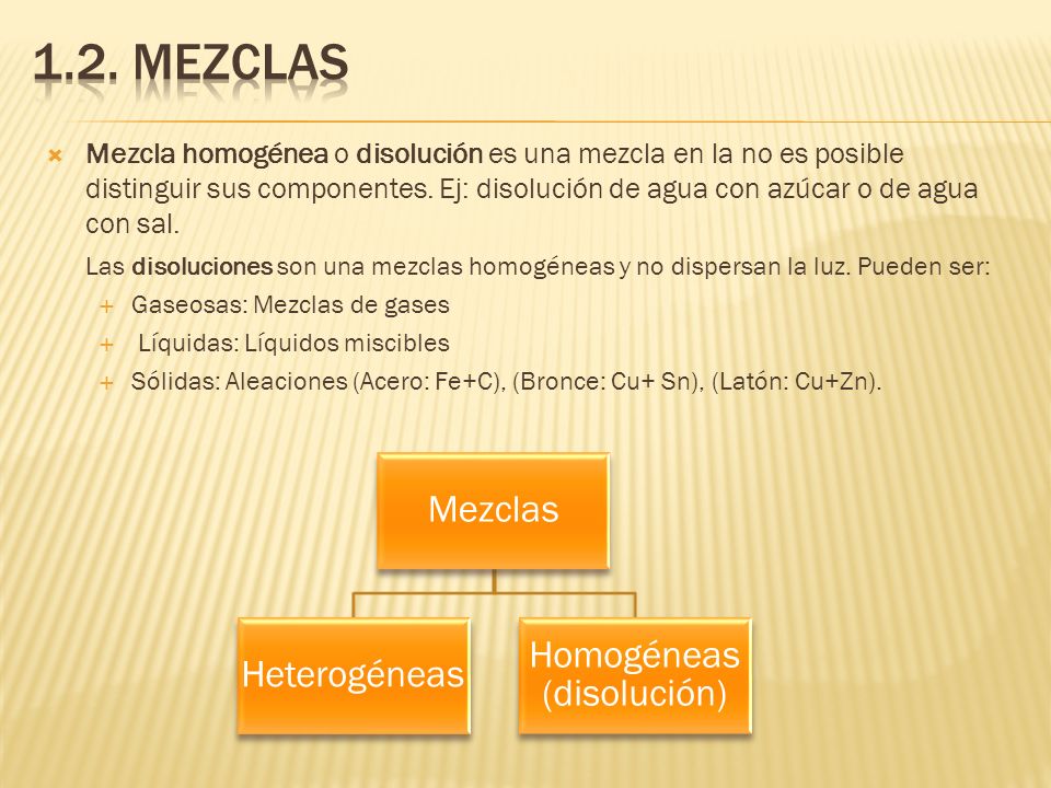 Homogéneas (disolución)