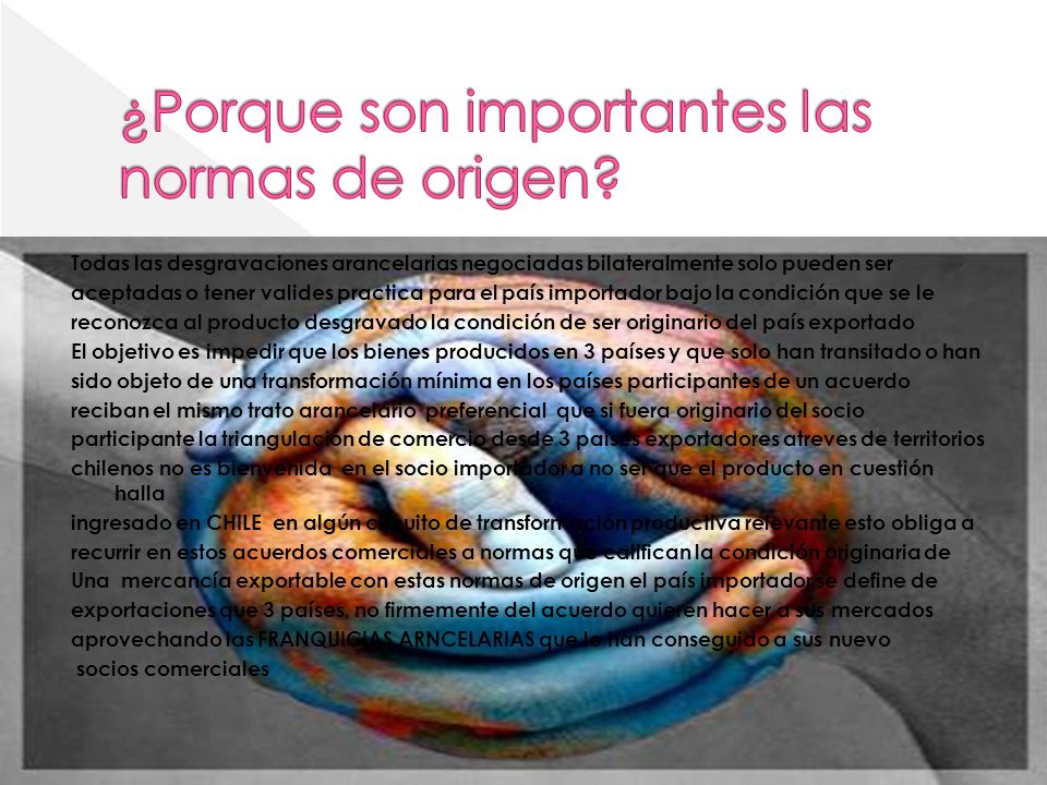 ¿Porque son importantes las normas de origen