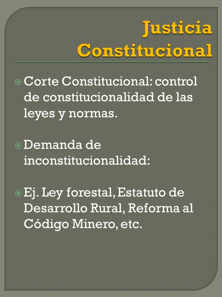 Justicia Constitucional