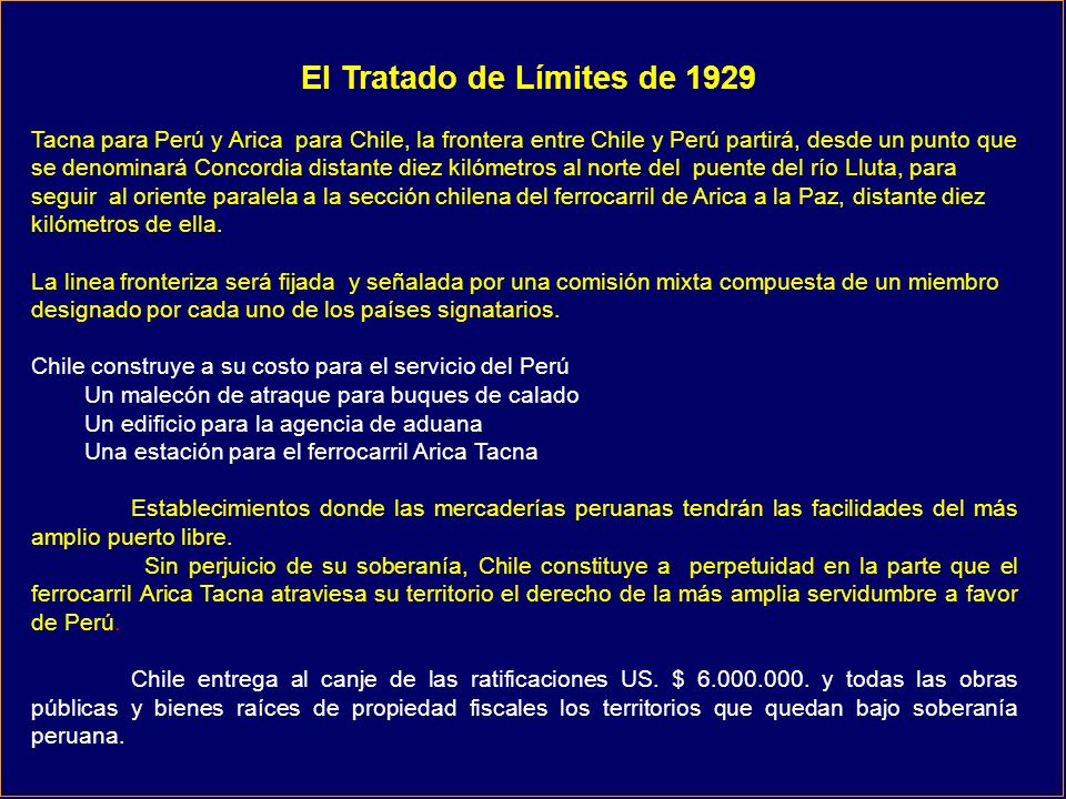 El Tratado de Límites de 1929