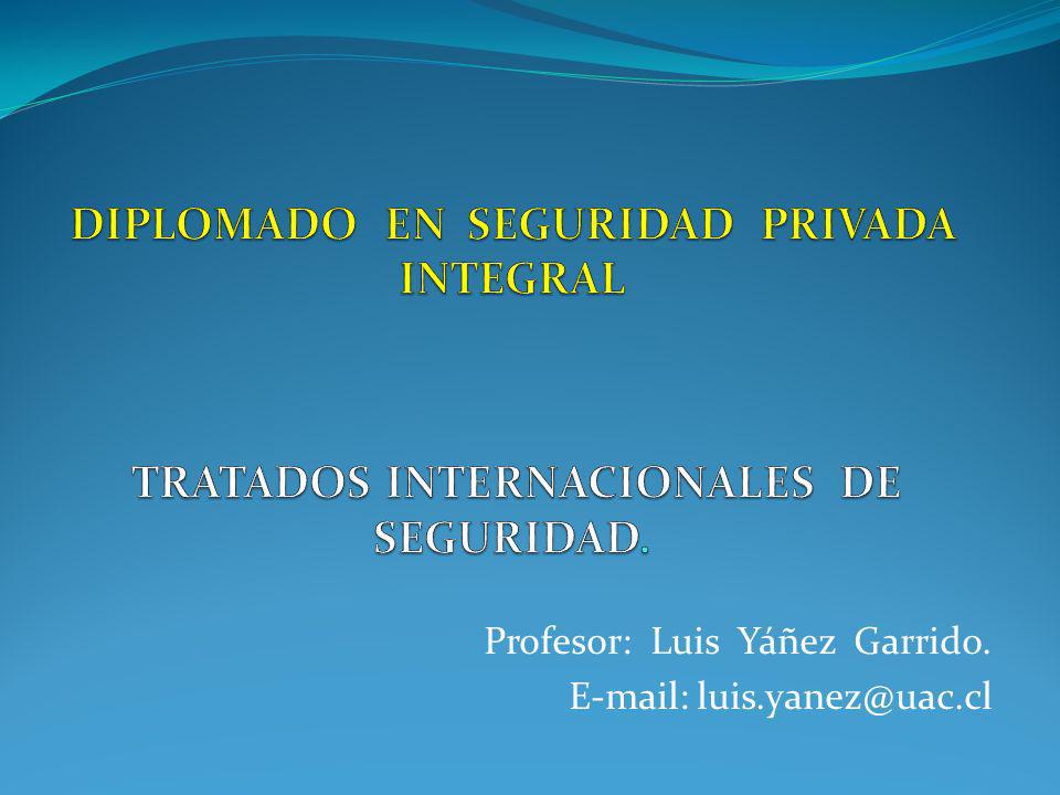 Profesor: Luis Yáñez Garrido.