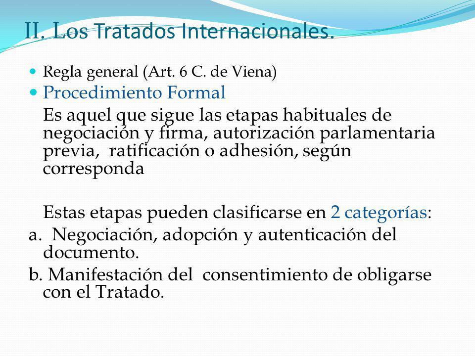 II. Los Tratados Internacionales.