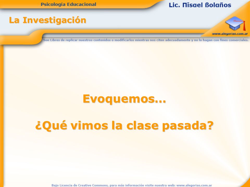 ¿Qué vimos la clase pasada
