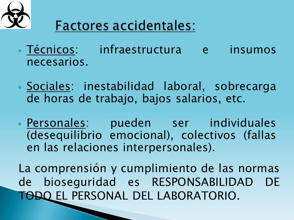 Factores accidentales: