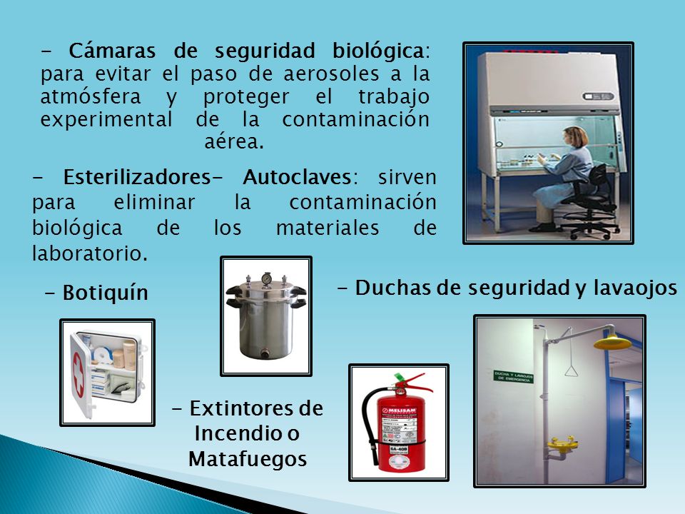 - Duchas de seguridad y lavaojos - Extintores de Incendio o Matafuegos