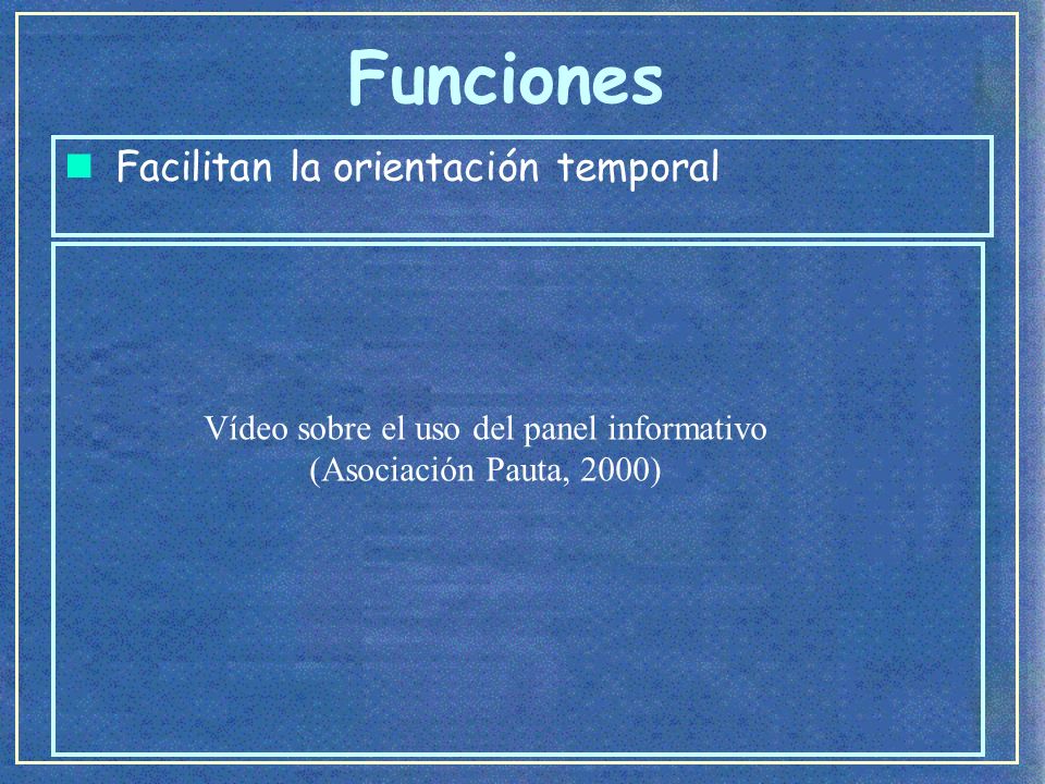 Vídeo sobre el uso del panel informativo (Asociación Pauta, 2000)