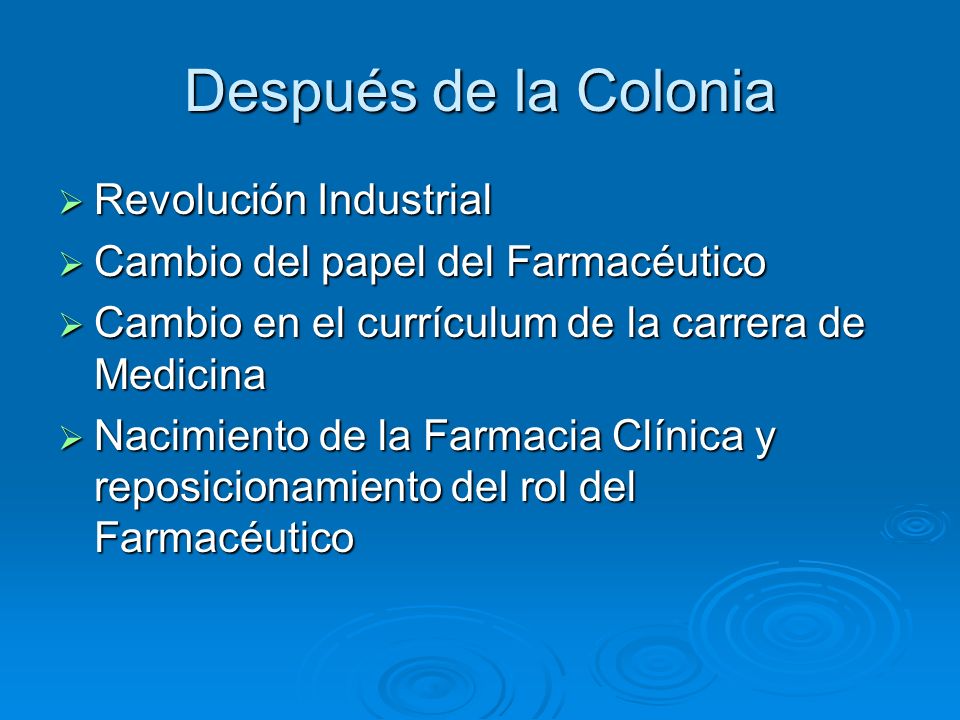 Después de la Colonia Revolución Industrial