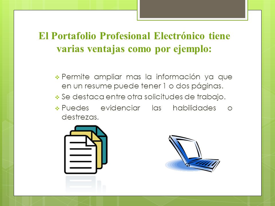 Portafolio Electrónico - ppt descargar