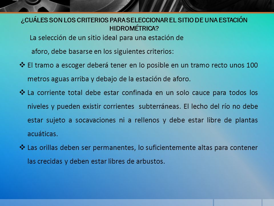 La selección de un sitio ideal para una estación de