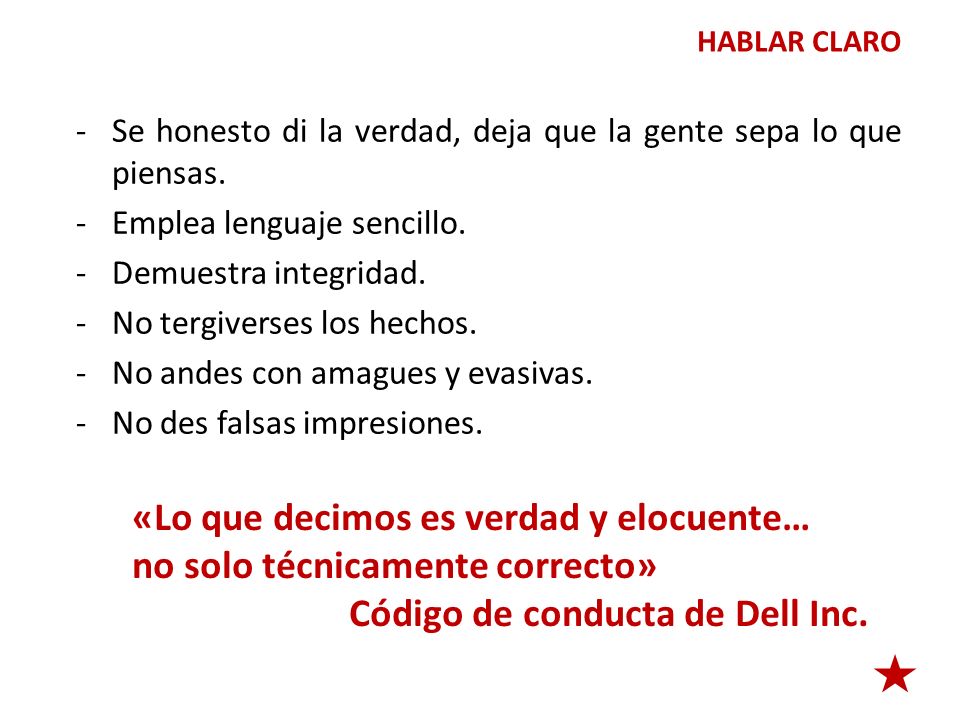 «Lo que decimos es verdad y elocuente… no solo técnicamente correcto»