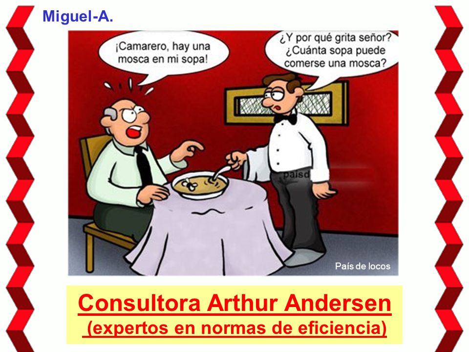 Consultora Arthur Andersen (expertos en normas de eficiencia)