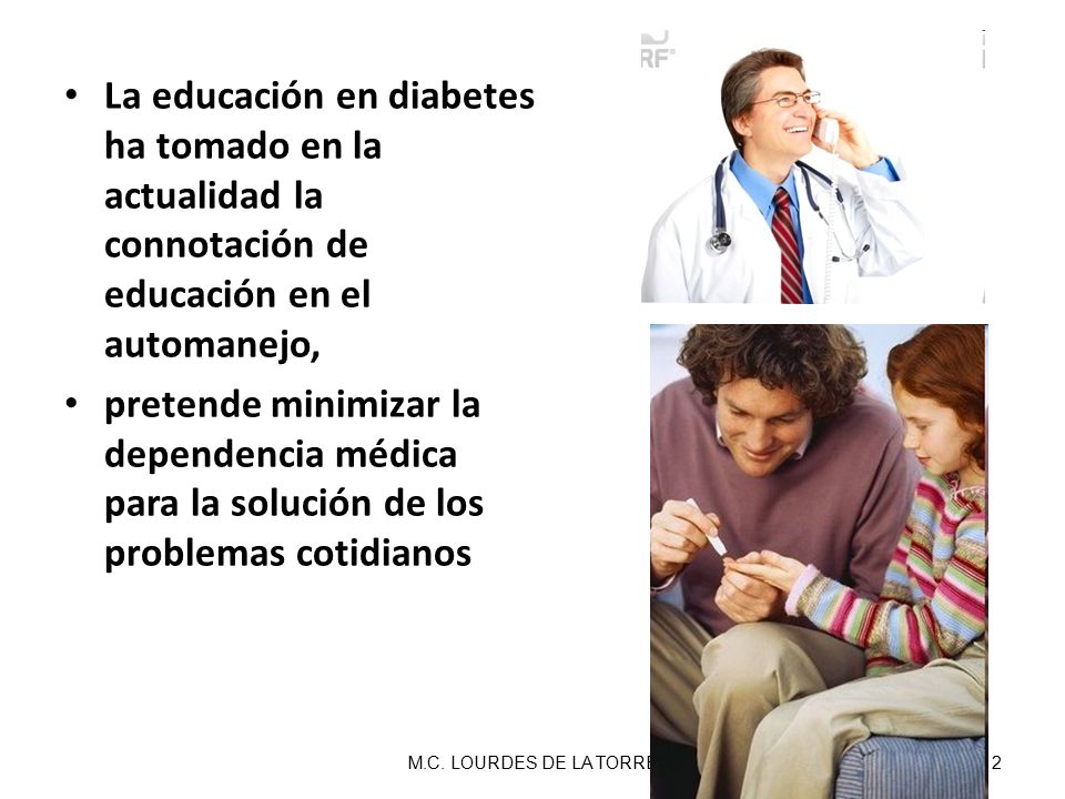 La educación en diabetes ha tomado en la actualidad la connotación de educación en el automanejo,