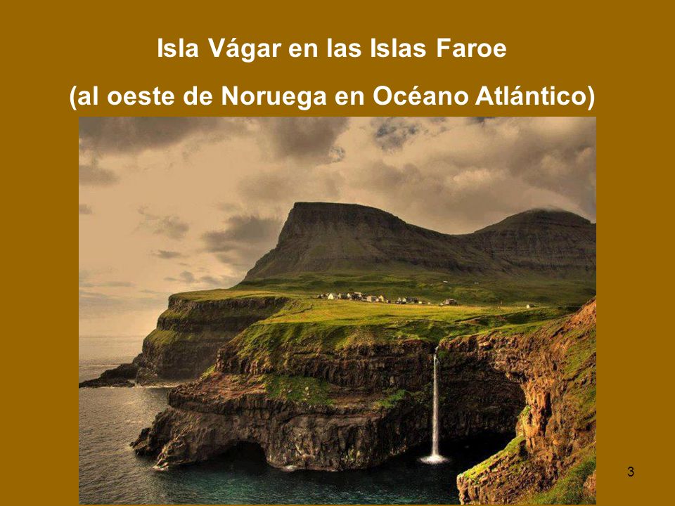 Isla Vágar en las Islas Faroe