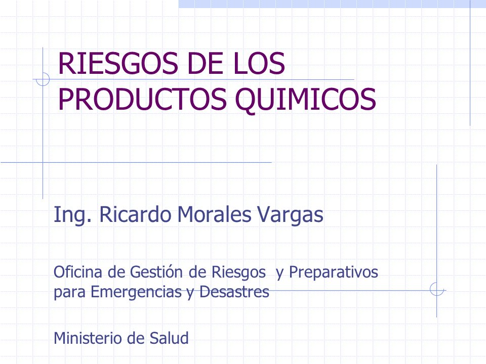 RIESGOS DE LOS PRODUCTOS QUIMICOS