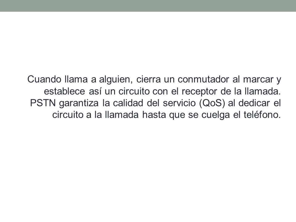 Cuando llama a alguien, cierra un conmutador al marcar y establece así un circuito con el receptor de la llamada.