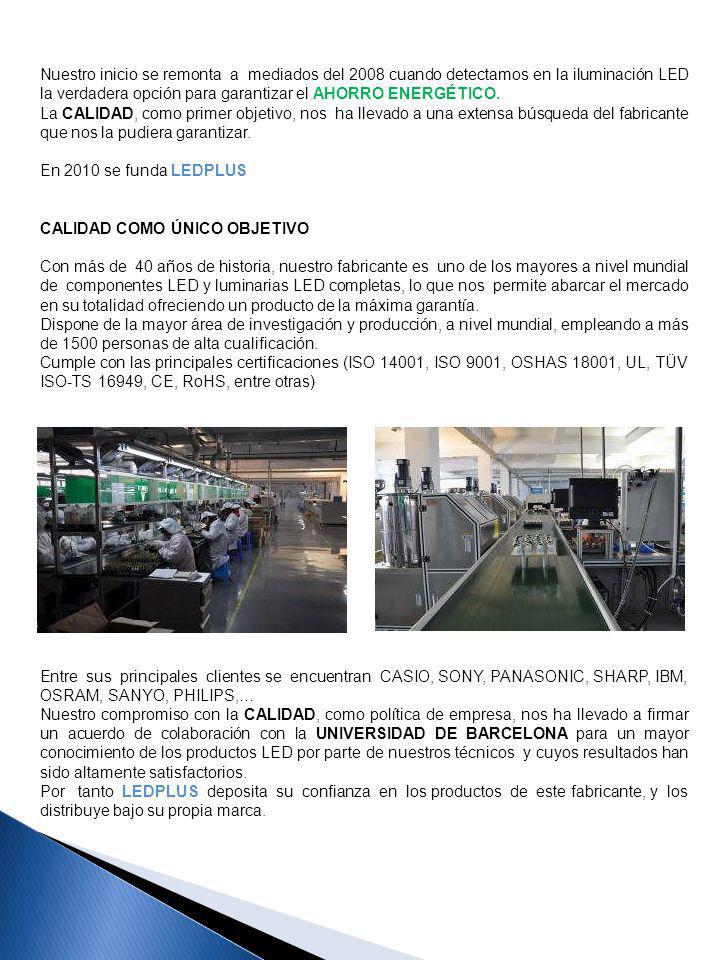 Nuestro inicio se remonta a mediados del 2008 cuando detectamos en la iluminación LED la verdadera opción para garantizar el AHORRO ENERGÉTICO.