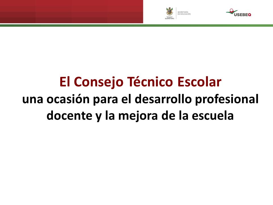 El Consejo Técnico Escolar