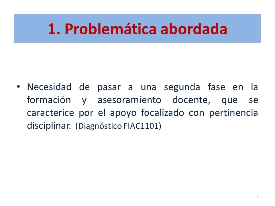 1. Problemática abordada