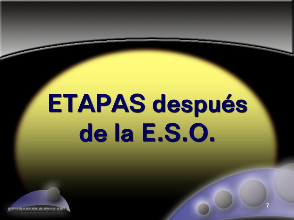 ETAPAS después de la E.S.O.