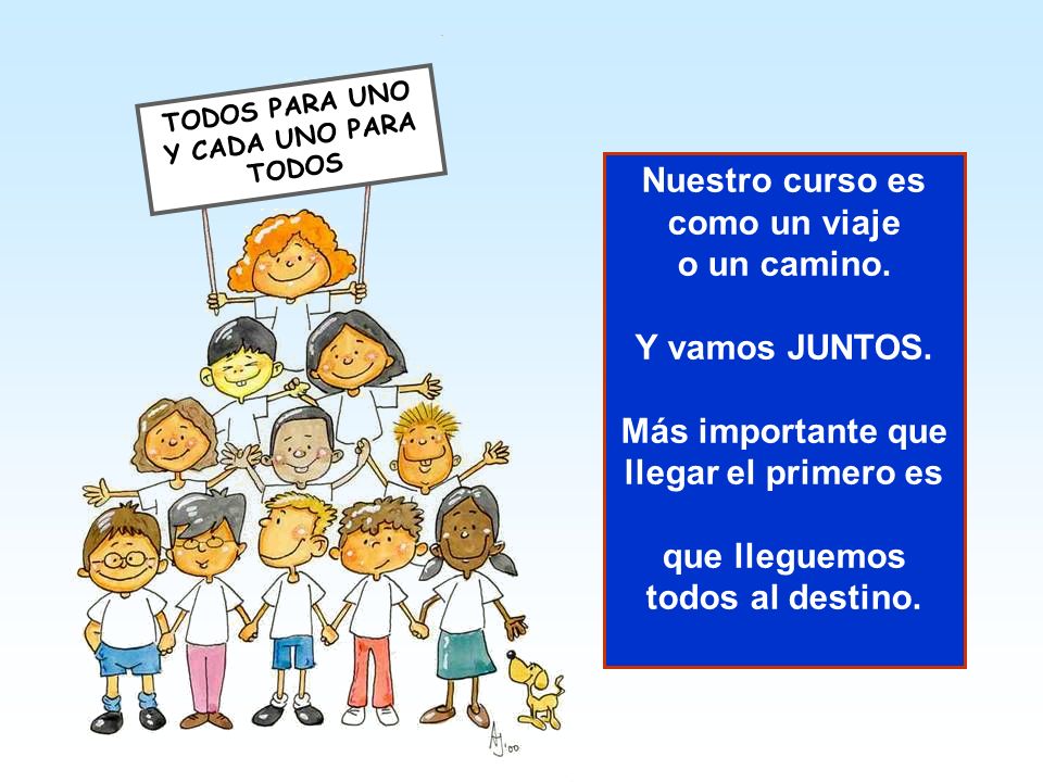 Nuestro curso es como un viaje o un camino. Y vamos JUNTOS.