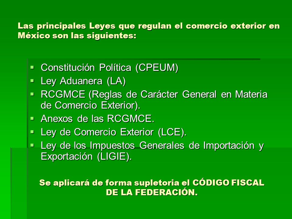 Se aplicará de forma supletoria el CÓDIGO FISCAL DE LA FEDERACIÓN.