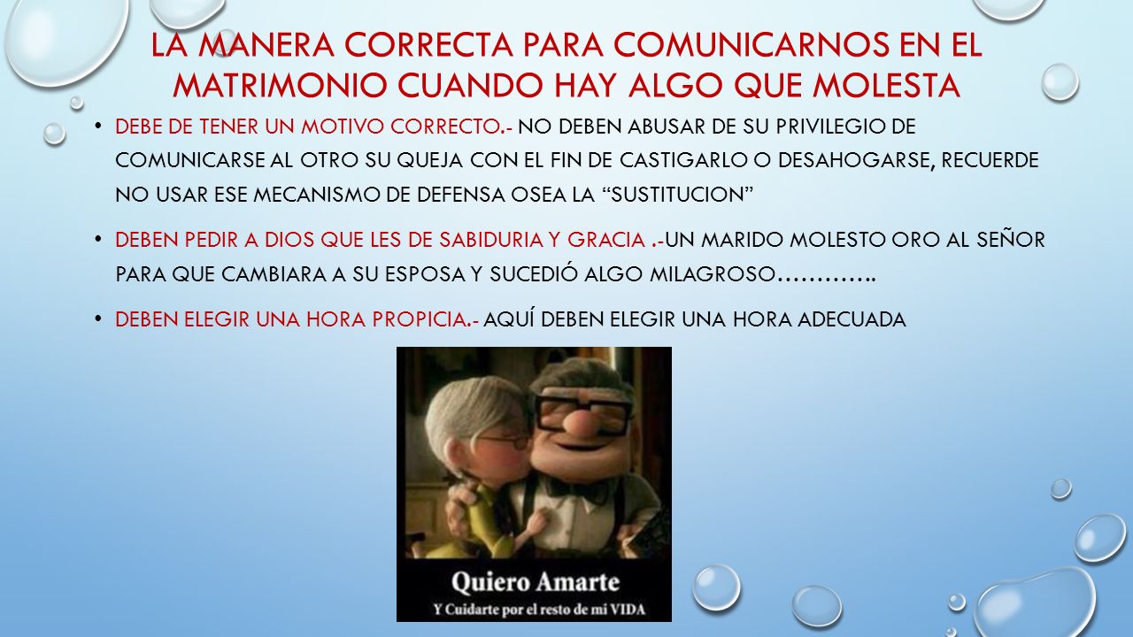 LA MANERA CORRECTA PARA COMUNICARNOS EN EL MATRIMONIO CUANDO HAY ALGO QUE MOLESTA