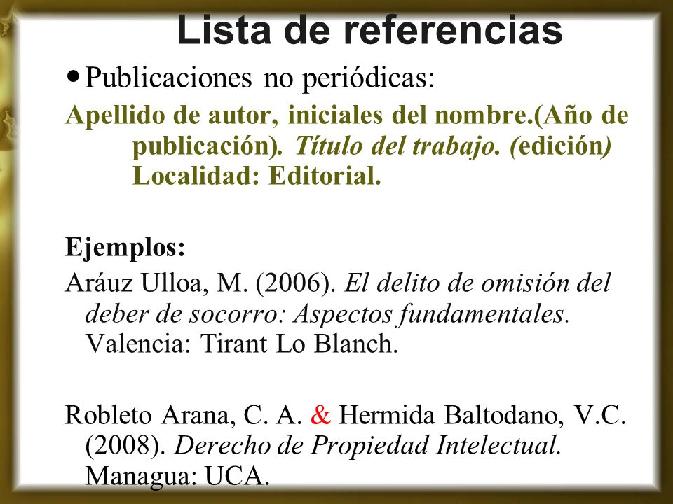 Ejemplos De Referencias Bibliograficas Apa Sexta Edicion Hsbc Prestamos Personales Tasa
