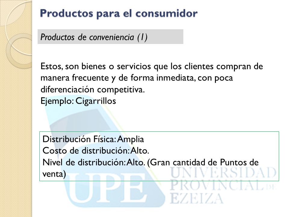 Productos para el consumidor