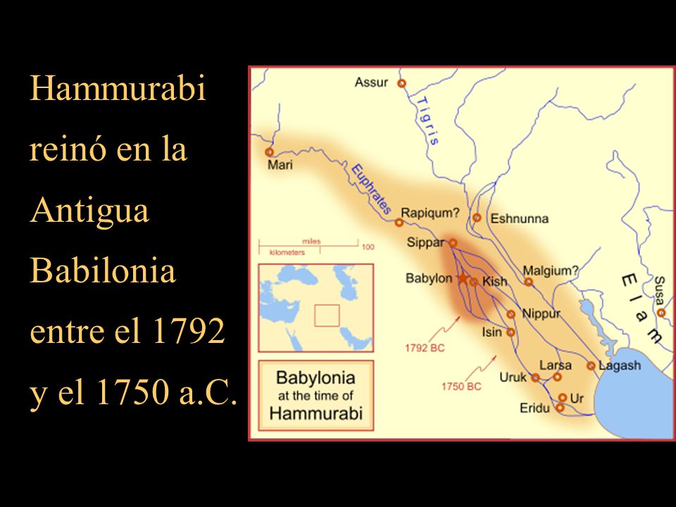 Hammurabi reinó en la Antigua Babilonia entre el 1792 y el 1750 a.C.