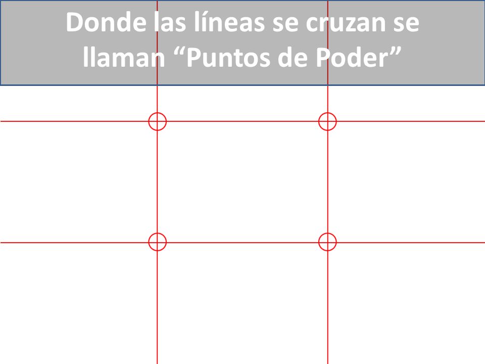 Donde las líneas se cruzan se llaman Puntos de Poder