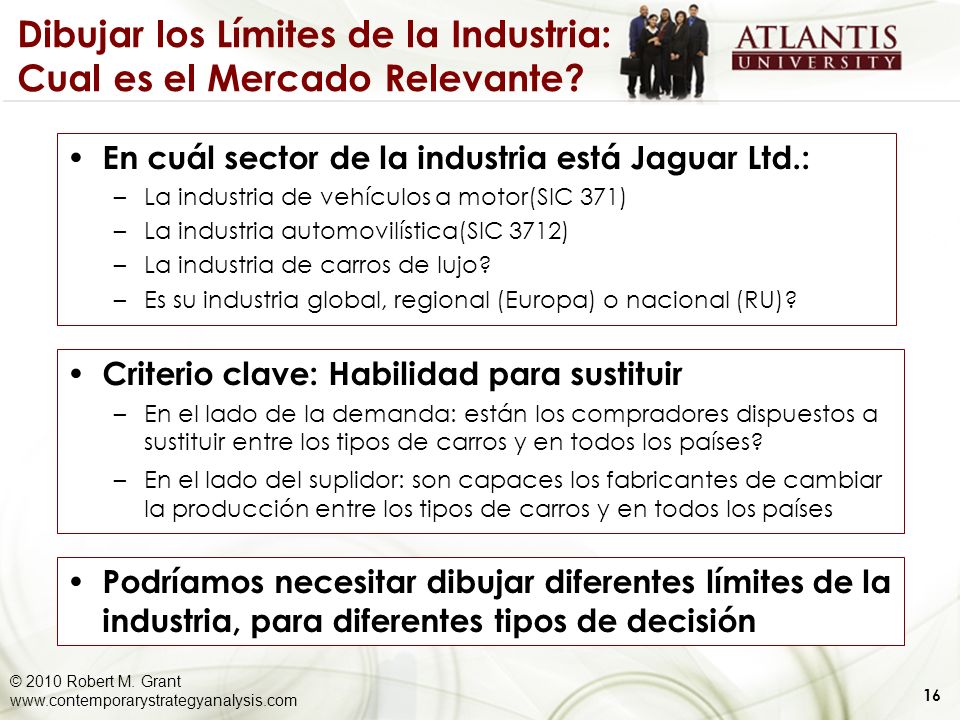 Dibujar los Límites de la Industria: Cual es el Mercado Relevante