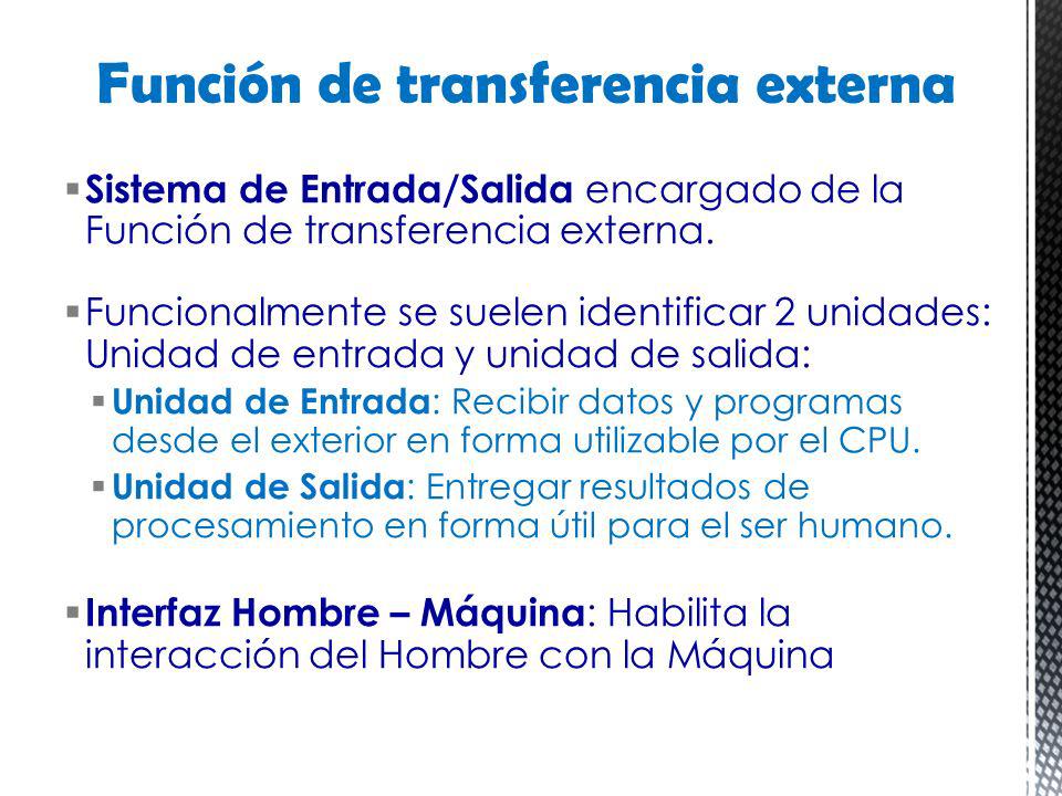 Función de transferencia externa