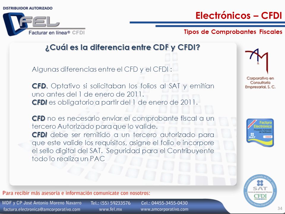 ¿Cuál es la diferencia entre CDF y CFDI