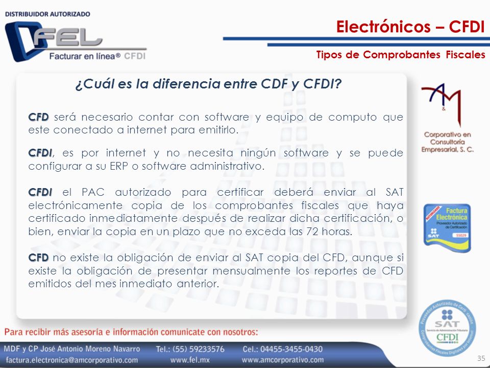 ¿Cuál es la diferencia entre CDF y CFDI