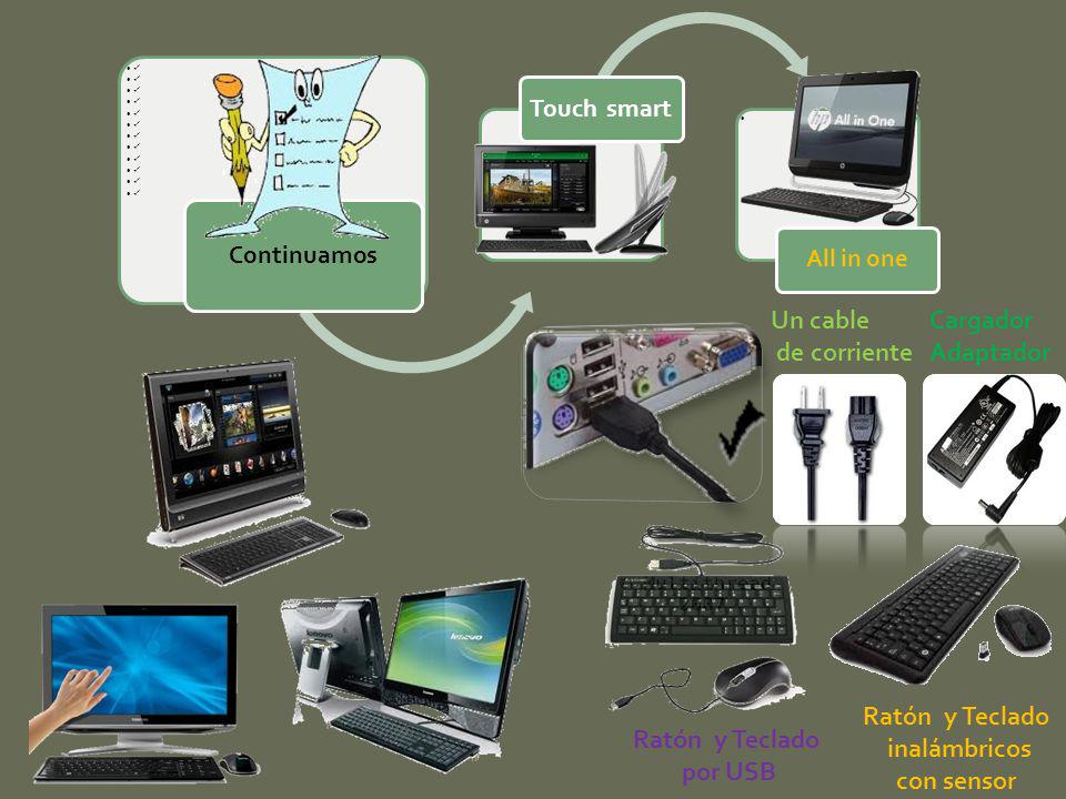 Ratón y Teclado inalámbricos con sensor Ratón y Teclado por USB