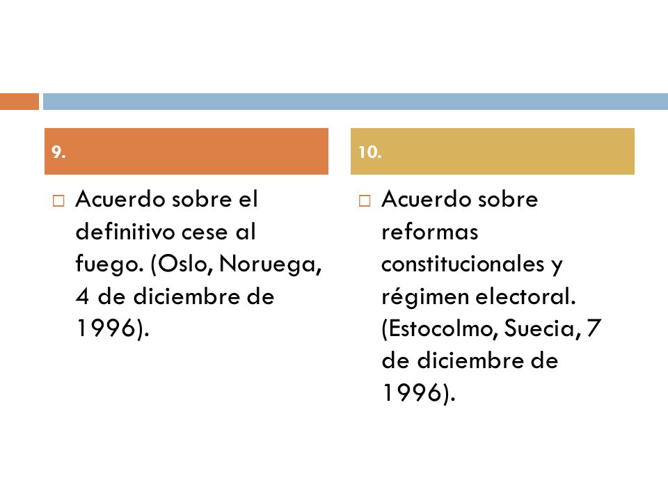 Acuerdo sobre el definitivo cese al fuego. (Oslo, Noruega, 4 de diciembre de 1996).