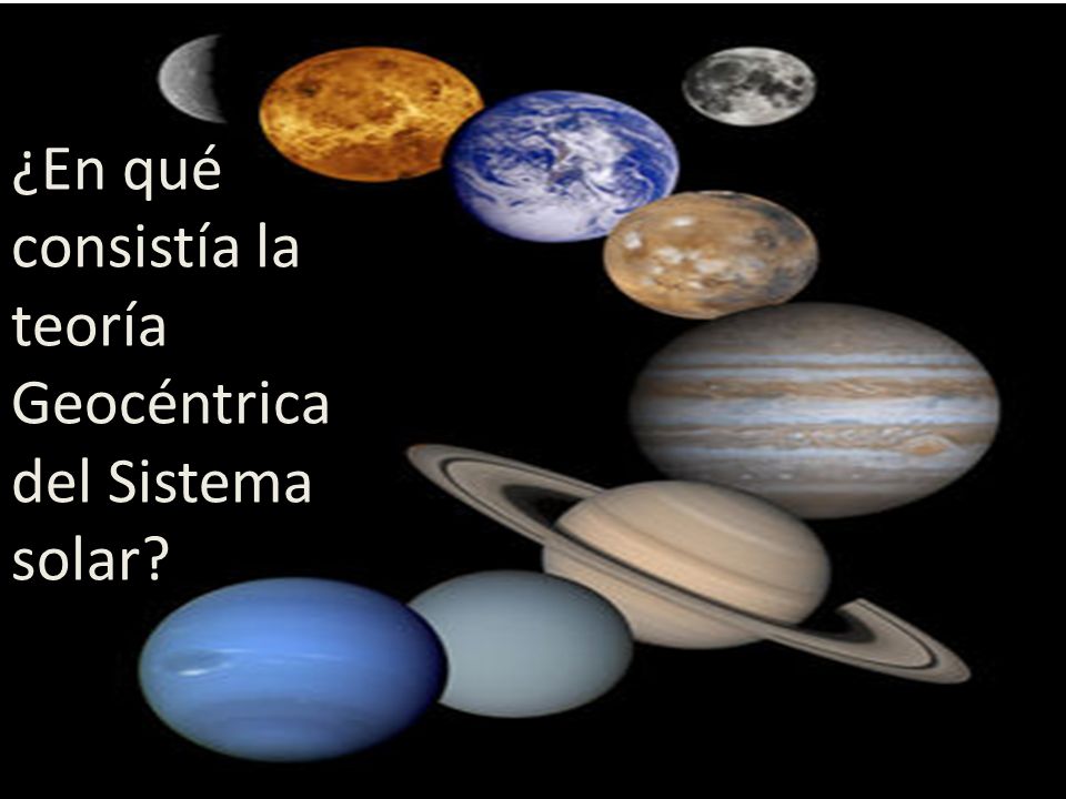 ¿En qué consistía la teoría Geocéntrica del Sistema solar