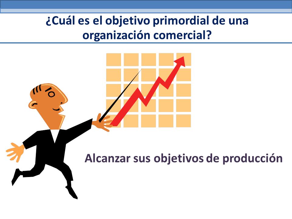 ¿Cuál es el objetivo primordial de una organización comercial