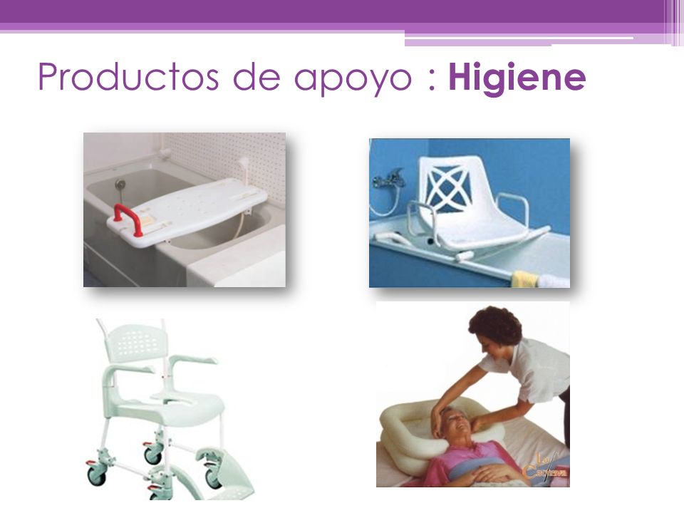 Productos de apoyo : Higiene