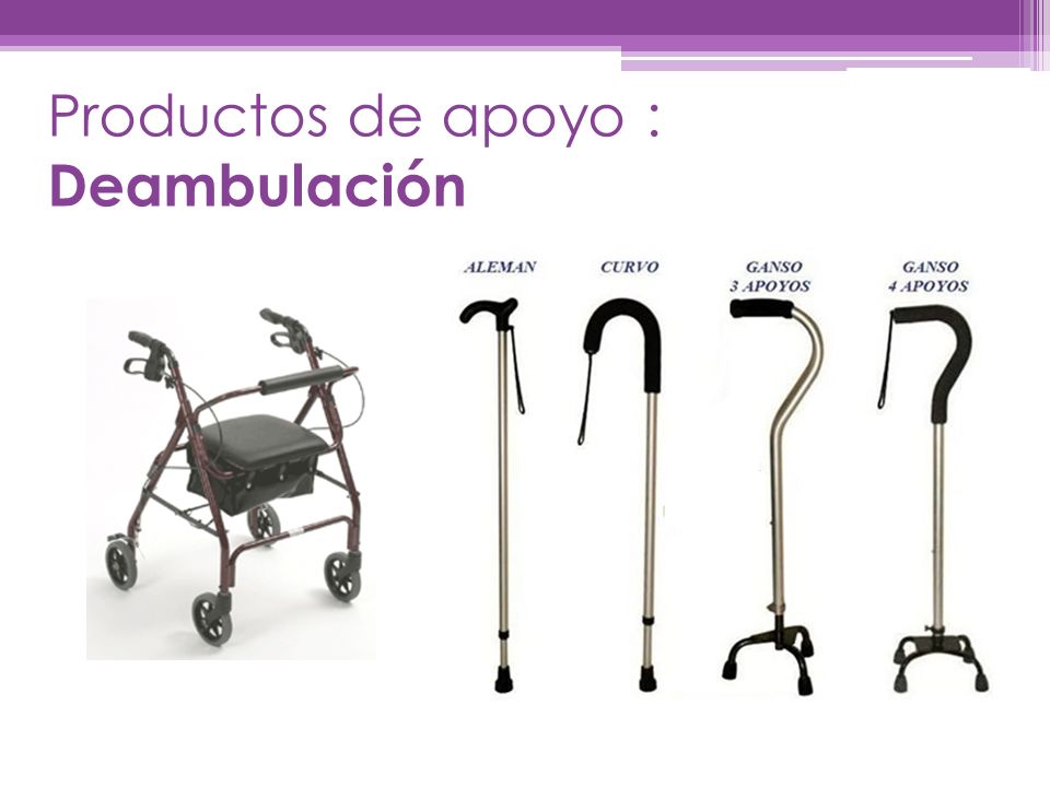 Productos de apoyo : Deambulación