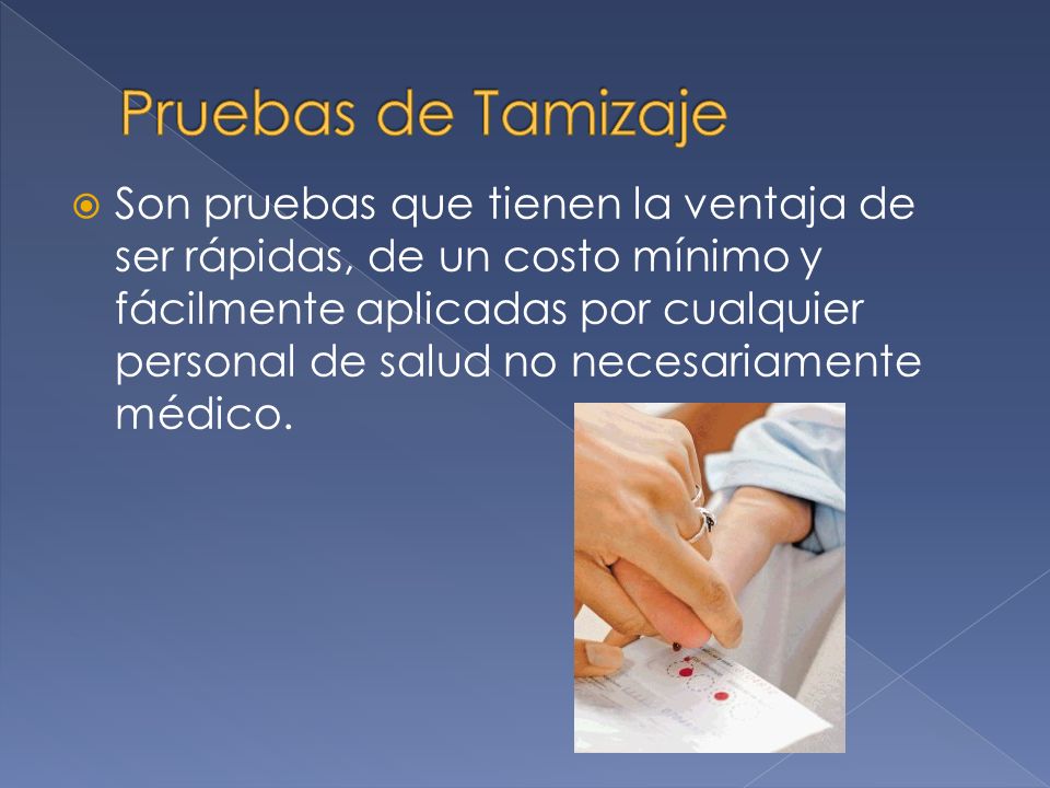 Pruebas de Tamizaje