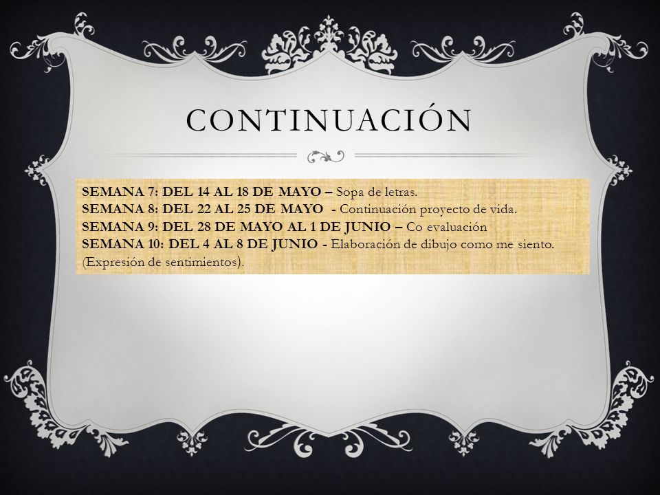 CONTINUACIÓN SEMANA 7: DEL 14 AL 18 DE MAYO – Sopa de letras.